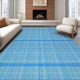 Ultra Soft Area Rug, Non Slip, Stain Resistant, Washable Area Rugs for Living Room, Bedroom, Chic Textured Modern Appeal(Blue)