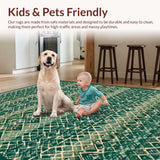 Elegant Floral Watercolor Motif(Green)