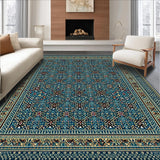 Ethnic Blue Toned Geometric Design(Blue)