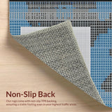 Vibrant Textured Linear Composition(Blue)
