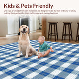 Elegant Farmhouse Geometric Motif(Blue)