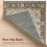 Ultra Soft Area Rug, Non Slip, Stain Resistant, Washable Area Rugs for Living Room, Bedroom, Washable Low Pile Kitchen Accent Rug(Beige)