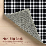 Rustic Black and White Checkerboard(Black)