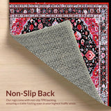 Elegant Distressed Circle Motif(Red)