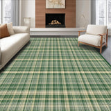 Chic Olive Green Plaid Aesthetic(Beige)
