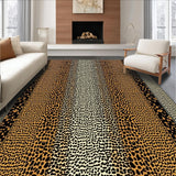 Ultra Soft Area Rug, Non Slip, Stain Resistant, Washable Area Rugs for Living Room, Bedroom, Wild Khaki Animal Aesthetic(Brown)