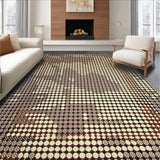 Ultra Soft Area Rug, Non Slip, Stain Resistant, Washable Area Rugs for Living Room, Bedroom, Vibrant Cowhide Graphic Statement Piece(Beige)