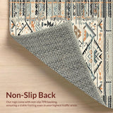 Ultra Soft Area Rug, Non Slip, Stain Resistant, Washable Area Rugs for Living Room, Bedroom, Chic Contemporary Tasseled Accent(Gray)