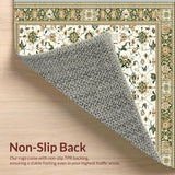 Ultra Soft Area Rug, Non Slip, Stain Resistant, Washable Area Rugs for Living Room, Bedroom, Durability Meets Style in Intrigue(Ivory)