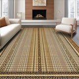 Ultra Soft Area Rug, Non Slip, Stain Resistant, Washable Area Rugs for Living Room, Bedroom, Sleek Neutral Leopard Texture(Beige)