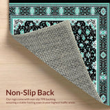 Elegant Teal and Black Medallion(Black)