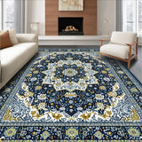 Ultra Soft Area Rug, Non Slip, Stain Resistant, Washable Area Rugs for Living Room, Bedroom, Indoor Blue Style(Blue)