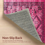 Ultra Soft Area Rug, Non Slip, Stain Resistant, Washable Area Rugs for Living Room, Bedroom, Feminine Soft Animal Motif(Pink)