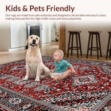 Elegant Distressed Trellis Aesthetic(Red)