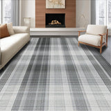Ultra Soft Area Rug, Non Slip, Stain Resistant, Washable Area Rugs for Living Room, Bedroom, Luxurious Black and White Symmetry(Gray)