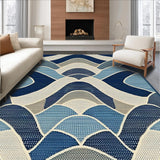 Chic Navy Braided Curves(Blue)