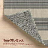 Contemporary Neutral Tone Striped Decor(Beige)