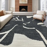 Ultra Soft Area Rug, Non Slip, Stain Resistant, Washable Area Rugs for Living Room, Bedroom, Black Bow Rug:  Boho Chic Aesthetic Decor(Black)