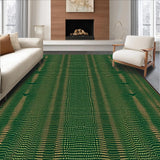 Ultra Soft Area Rug, Non Slip, Stain Resistant, Washable Area Rugs for Living Room, Bedroom, Rustic Green Animal Design Statement(Green)