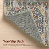 Ultra Soft Area Rug, Non Slip, Stain Resistant, Washable Area Rugs for Living Room, Bedroom, Cozy Abstract Pattern Fusion(Gray)