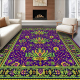 Ultra Soft Area Rug, Non Slip, Stain Resistant, Washable Area Rugs for Living Room, Bedroom, Seasonal Abstract Festive Aesthetic(Purple)