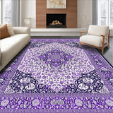 Ultra Soft Area Rug, Non Slip, Stain Resistant, Washable Area Rugs for Living Room, Bedroom, Waterproof Patio with(Purple)