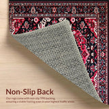 Striking Low Pile Abstract Print(Red)