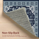 Artful Ogee with Gray Accents(Blue)