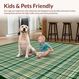 Contemporary Multi Hued Gingham Style(Beige)