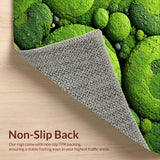 Ultra Soft Area Rug, Non Slip, Stain Resistant, Washable Area Rugs for Living Room, Bedroom, Whimsical Moss Tone Nursery Play Rug(Green)