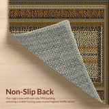 Ultra Soft Area Rug, Non Slip, Stain Resistant, Washable Area Rugs for Living Room, Bedroom, Elegant Animal Print Aesthetic(Beige)