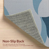 Ultra Soft Area Rug, Non Slip, Stain Resistant, Washable Area Rugs for Living Room, Bedroom, Contemporary Retro Bedroom Stain-Resistant Area Rug(Gray)