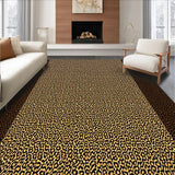 Ultra Soft Area Rug, Non Slip, Stain Resistant, Washable Area Rugs for Living Room, Bedroom, Elegant Soft Texture Design(Brown)