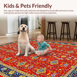 Vibrant Multicolor Trellis Design(Red)