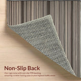 Ultra Soft Area Rug, Non Slip, Stain Resistant, Washable Area Rugs for Living Room, Bedroom, Reversible Braided Farmhouse Entryway Cotton Rug(Brown)