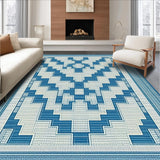 Bold Diamond Design in Cool Tones(Blue)