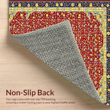 Striking Colorful Floral Tapestry(Red)