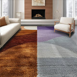 Ultra Soft Area Rug, Non Slip, Stain Resistant, Washable Area Rugs for Living Room, Bedroom, Abstract Earth Tone Living Room Washable Rug(Brown)