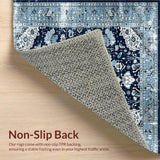Elegant Medallion Distressed Aesthetic(Blue)