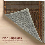 Ultra Soft Area Rug, Non Slip, Stain Resistant, Washable Area Rugs for Living Room, Bedroom, Rustic Brown Faux Cowhide Living Room Rug(Brown)