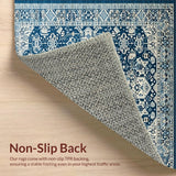 Trendy Geometric Trellis with Neutral Palette(Blue)