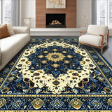 Ultra Soft Area Rug, Non Slip, Stain Resistant, Washable Area Rugs for Living Room, Bedroom, Elegant Area Featuring Detailed Design for Patio(White)