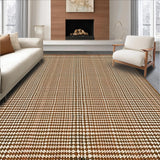 Ultra Soft Area Rug, Non Slip, Stain Resistant, Washable Area Rugs for Living Room, Bedroom, Stylish Modern Cow Print Fusion(Brown)