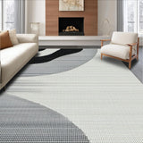 Vibrant Minimalist Wavy Shapes(Black)