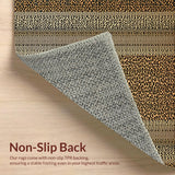 Ultra Soft Area Rug, Non Slip, Stain Resistant, Washable Area Rugs for Living Room, Bedroom, Rustic Earthy Cheetah Aesthetic(Brown)