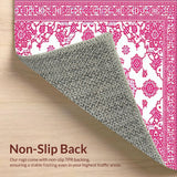 Luxurious Embossed Leaf Design(Pink)