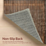 Ultra Soft Area Rug, Non Slip, Stain Resistant, Washable Area Rugs for Living Room, Bedroom, Artisan Inspired Textured Floor Covering(Brown)