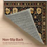 Ultra Soft Area Rug, Non Slip, Stain Resistant, Washable Area Rugs for Living Room, Bedroom, Handmade Reversible Multi Color Entryway Rug(Red)