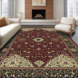 Ultra Soft Area Rug, Non Slip, Stain Resistant, Washable Area Rugs for Living Room, Bedroom, Vintage Runner(Red)