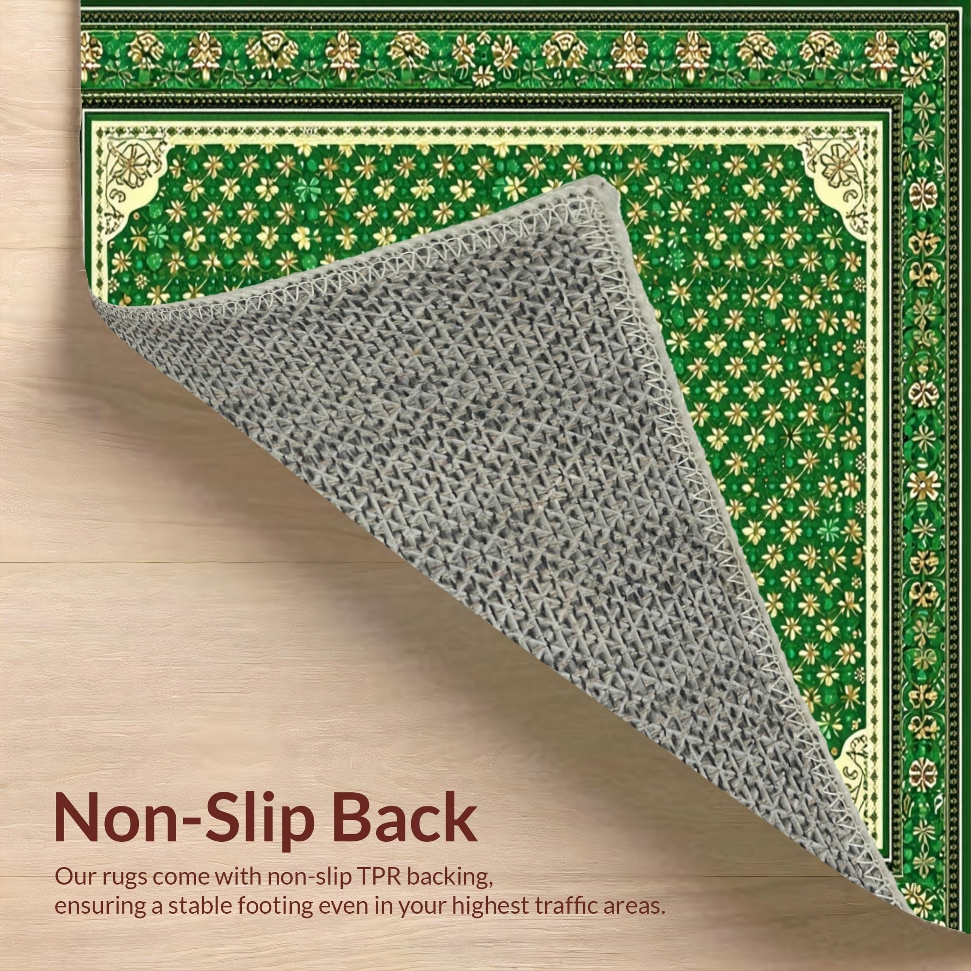 Traditional Lucky Clover Aesthetic Rug – ODIKA